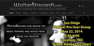 Walter Biscardi San Diego Event- May 22nd