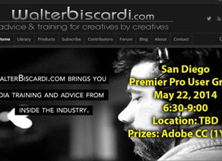 Walter Biscardi San Diego Event- May 22nd