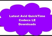 Latest Avid Codecs LE Downloads March-2015